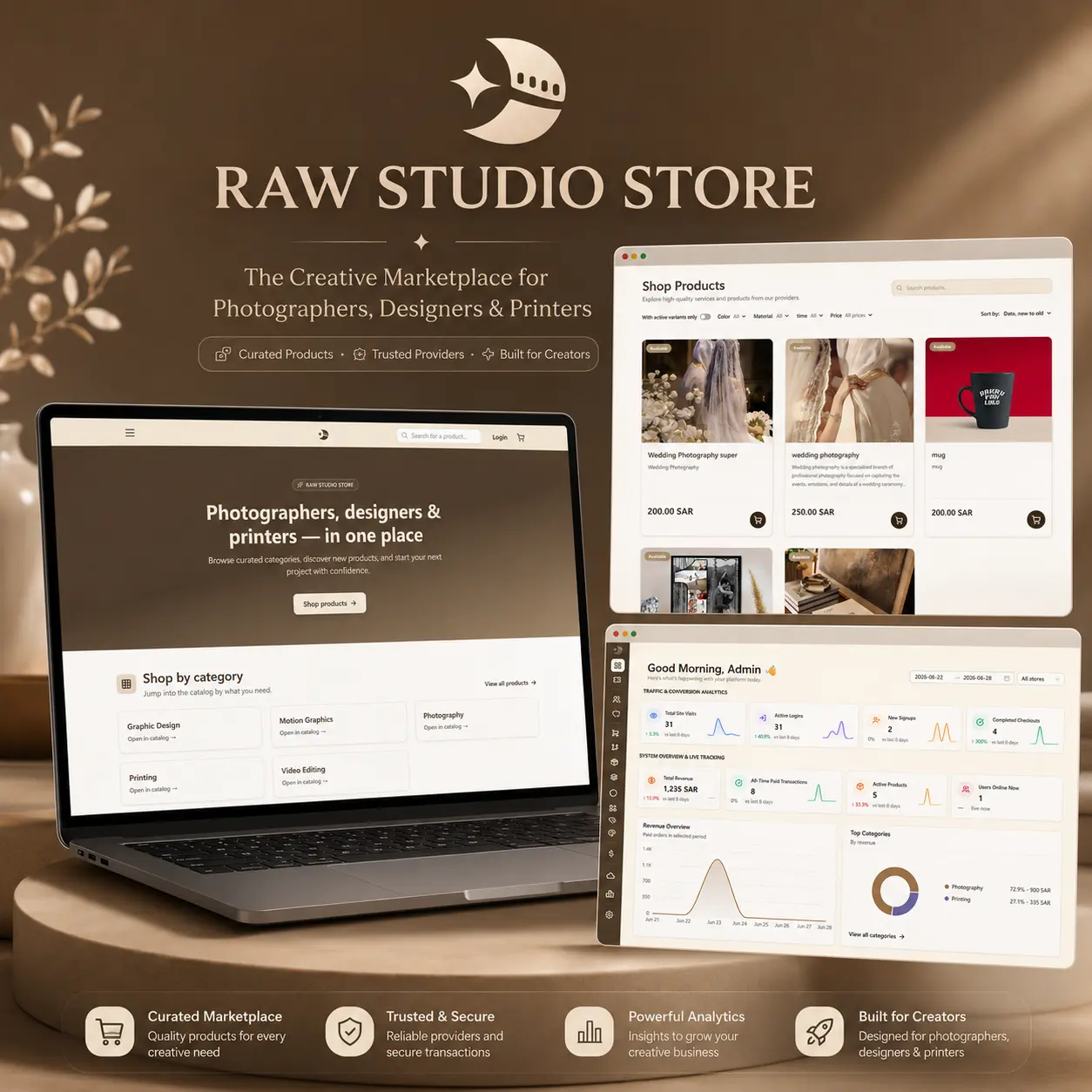 Raw Studio project preview
